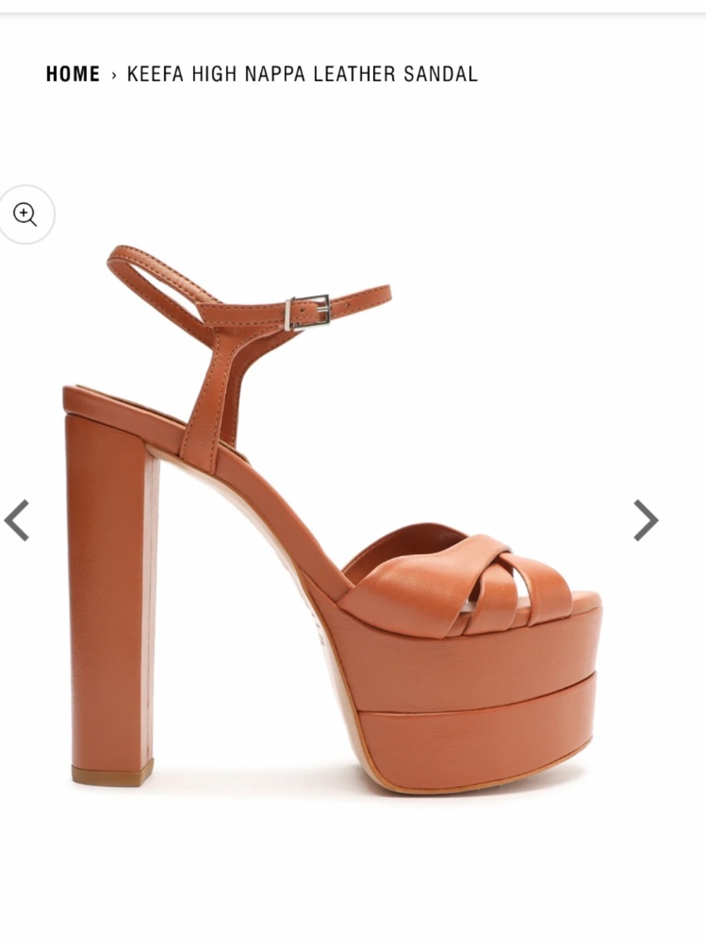 SCHUTZ Keefa Platform Sandal - Tan Brown